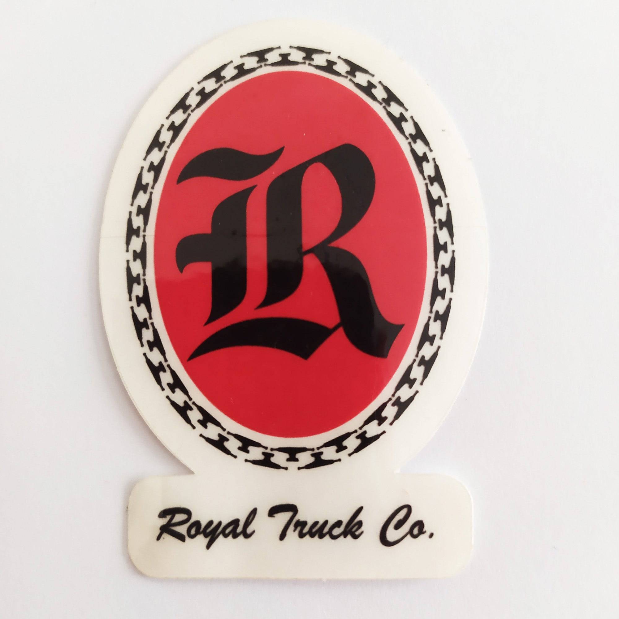 Royal Trucks Skateboard Sticker - 7cm high approx - SkateboardStickers.com