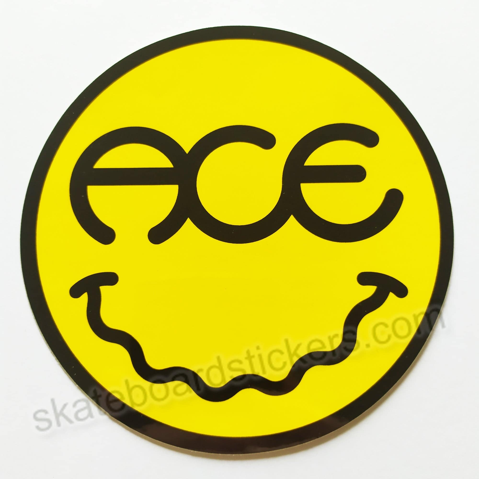 Ace Trucks Skateboard Sticker - Baked Smile - SkateboardStickers.com