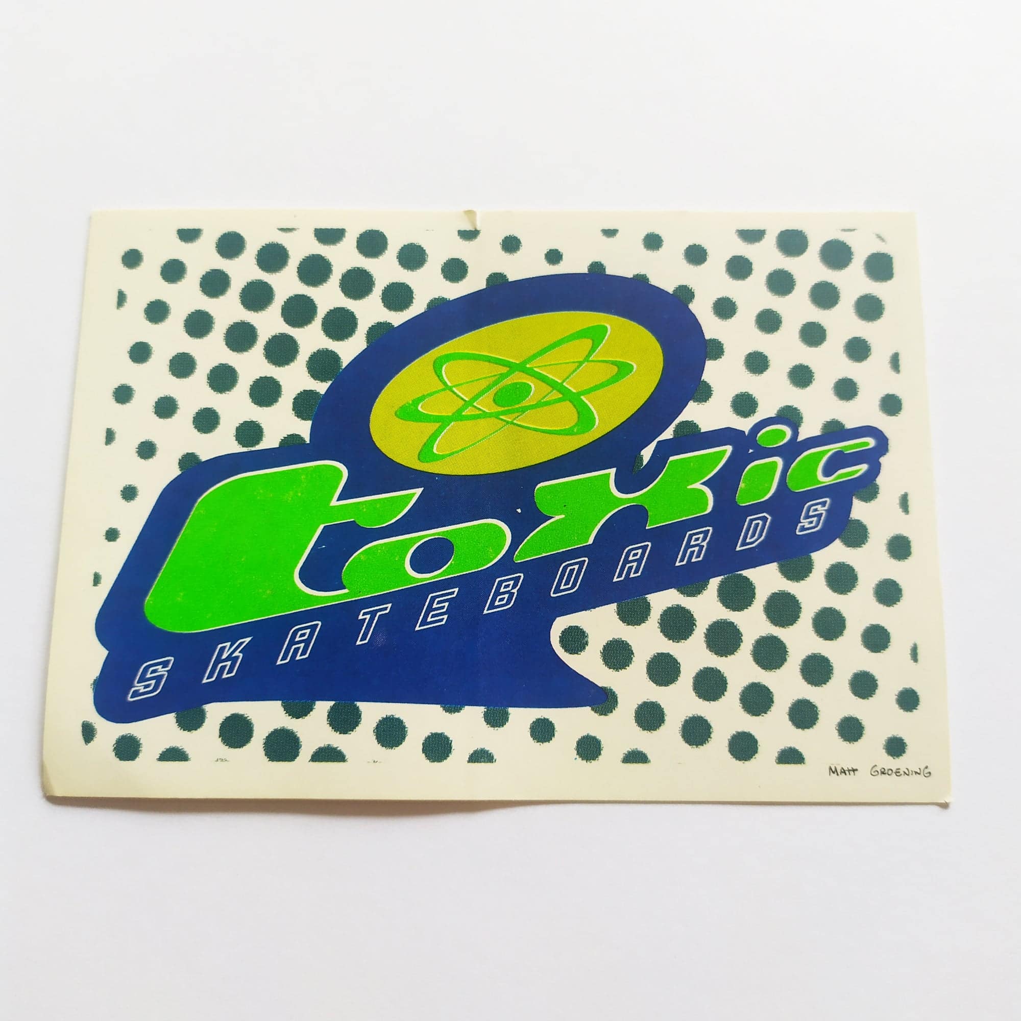 The Simpsons / Toxic Skateboards Sticker - SkateboardStickers.com