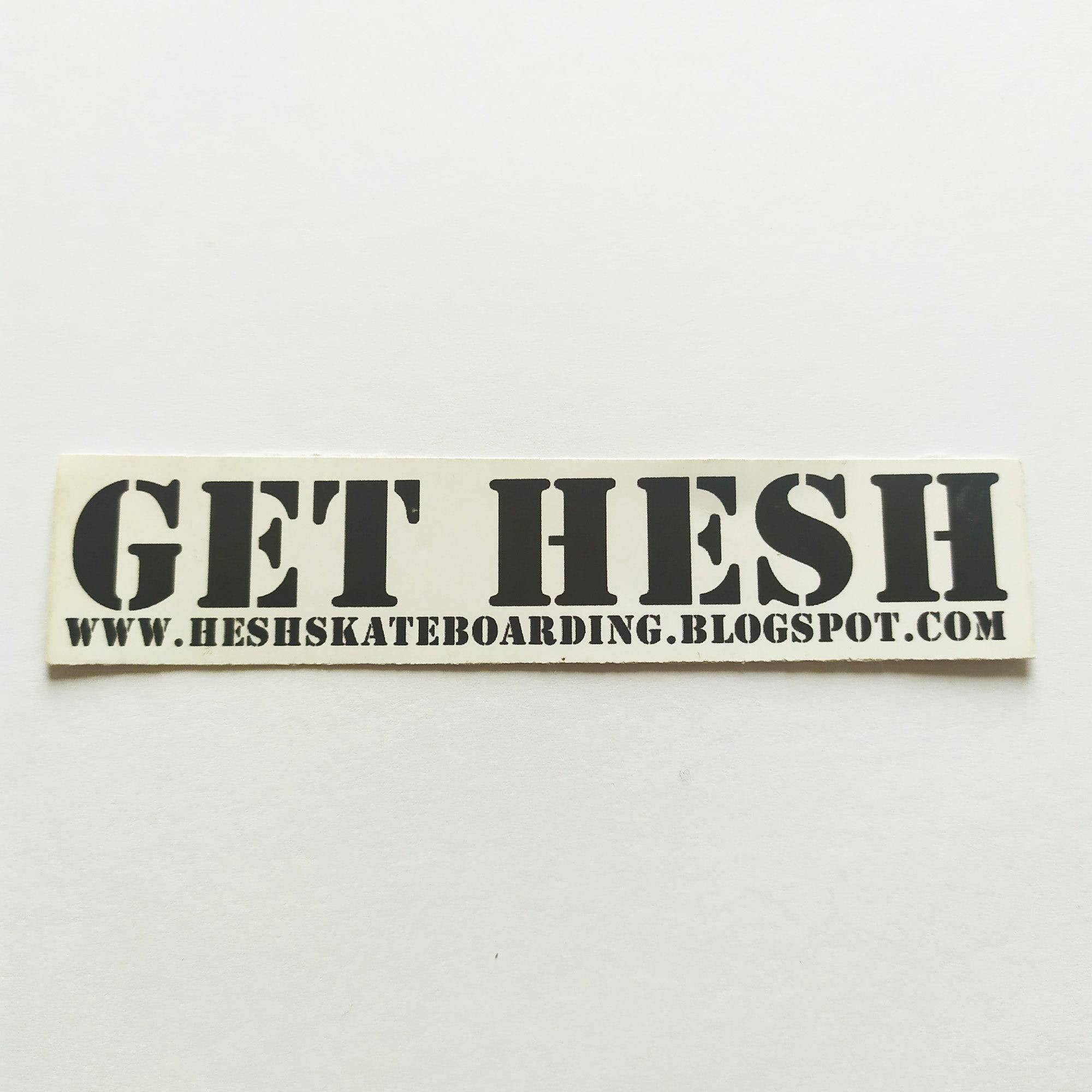 Hesh Skateboards Sticker - SkateboardStickers.com