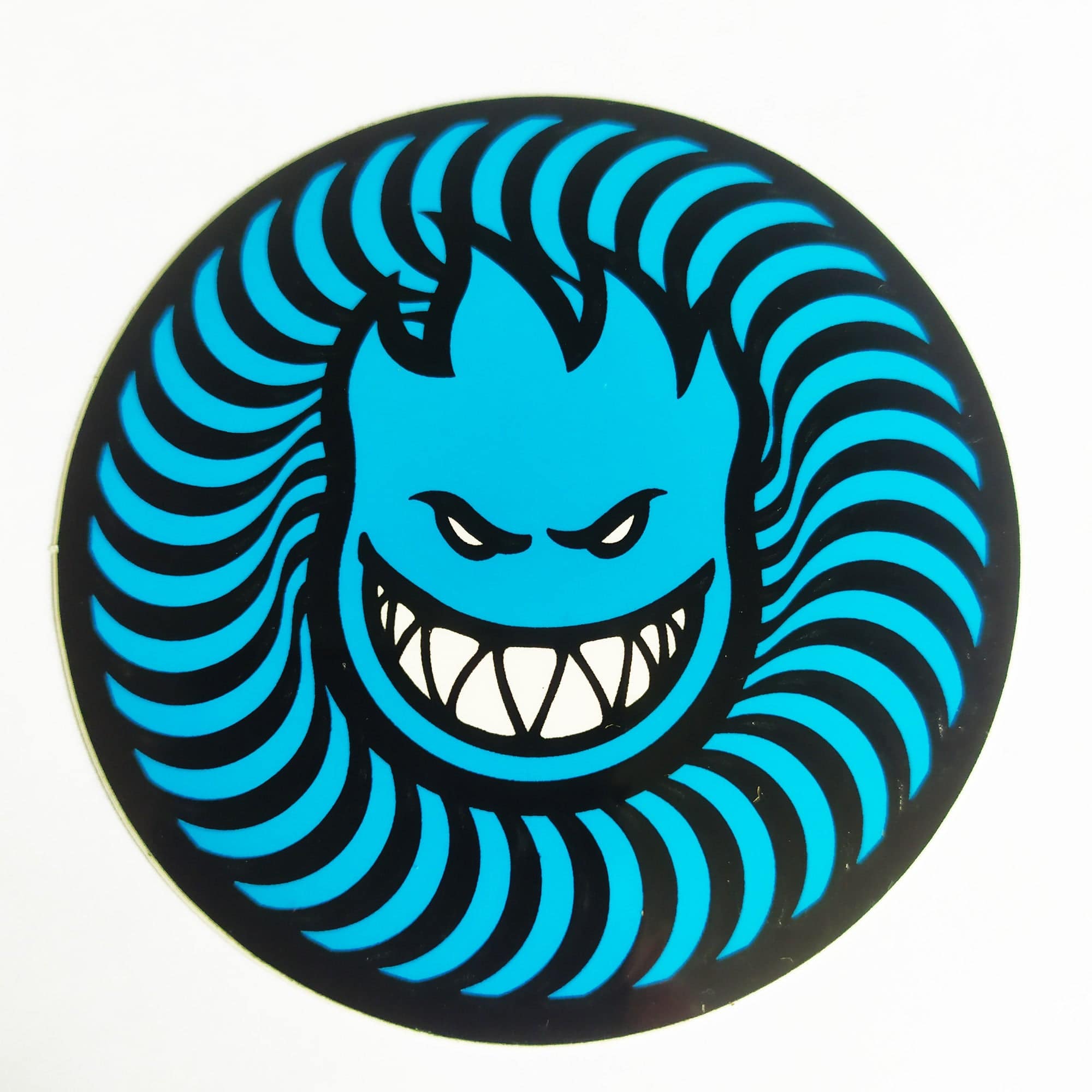 Spitfire Wheels Skateboard Sticker - Swirl Head - SkateboardStickers.com
