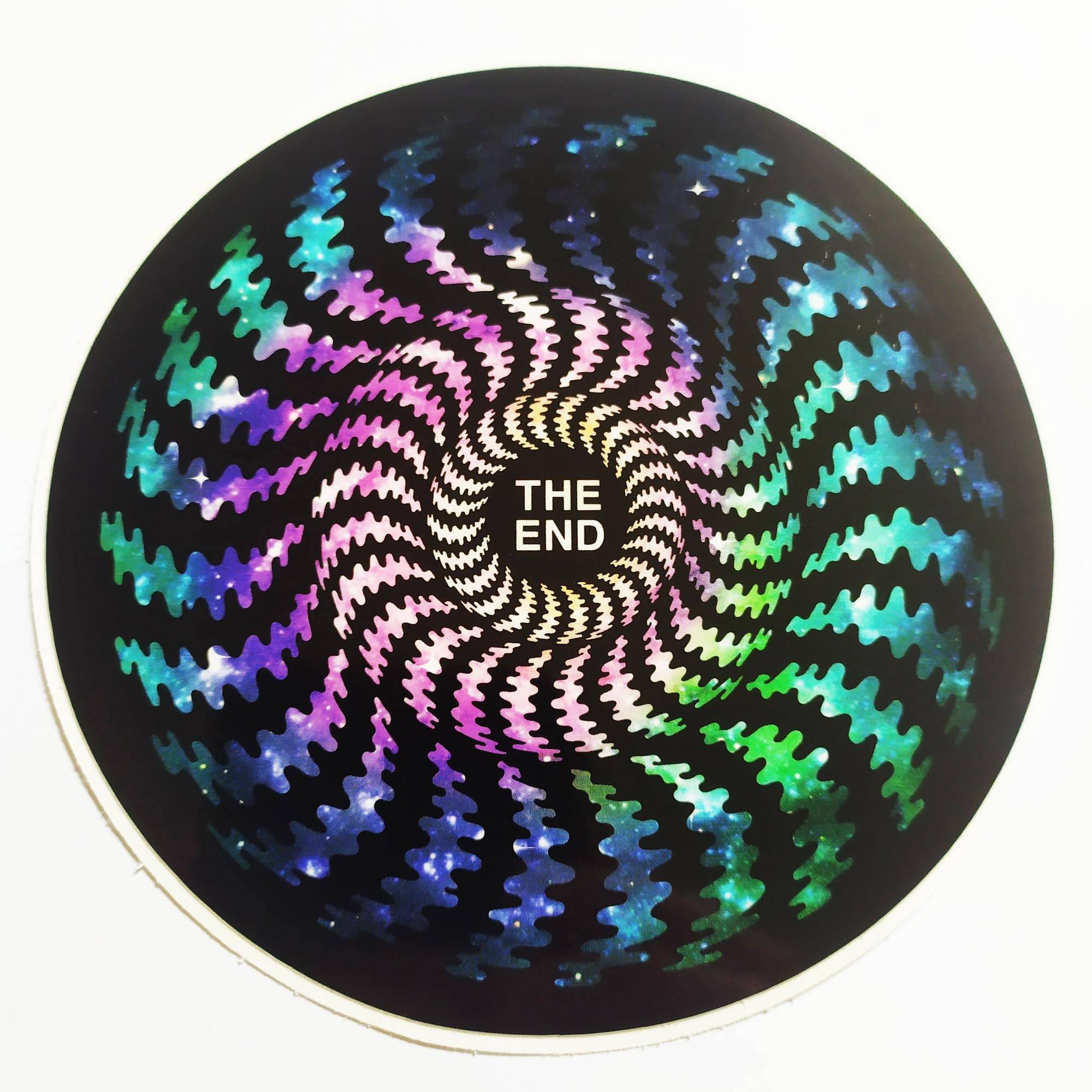 Spitfire Wheels Skateboard Sticker - The End - SkateboardStickers.com