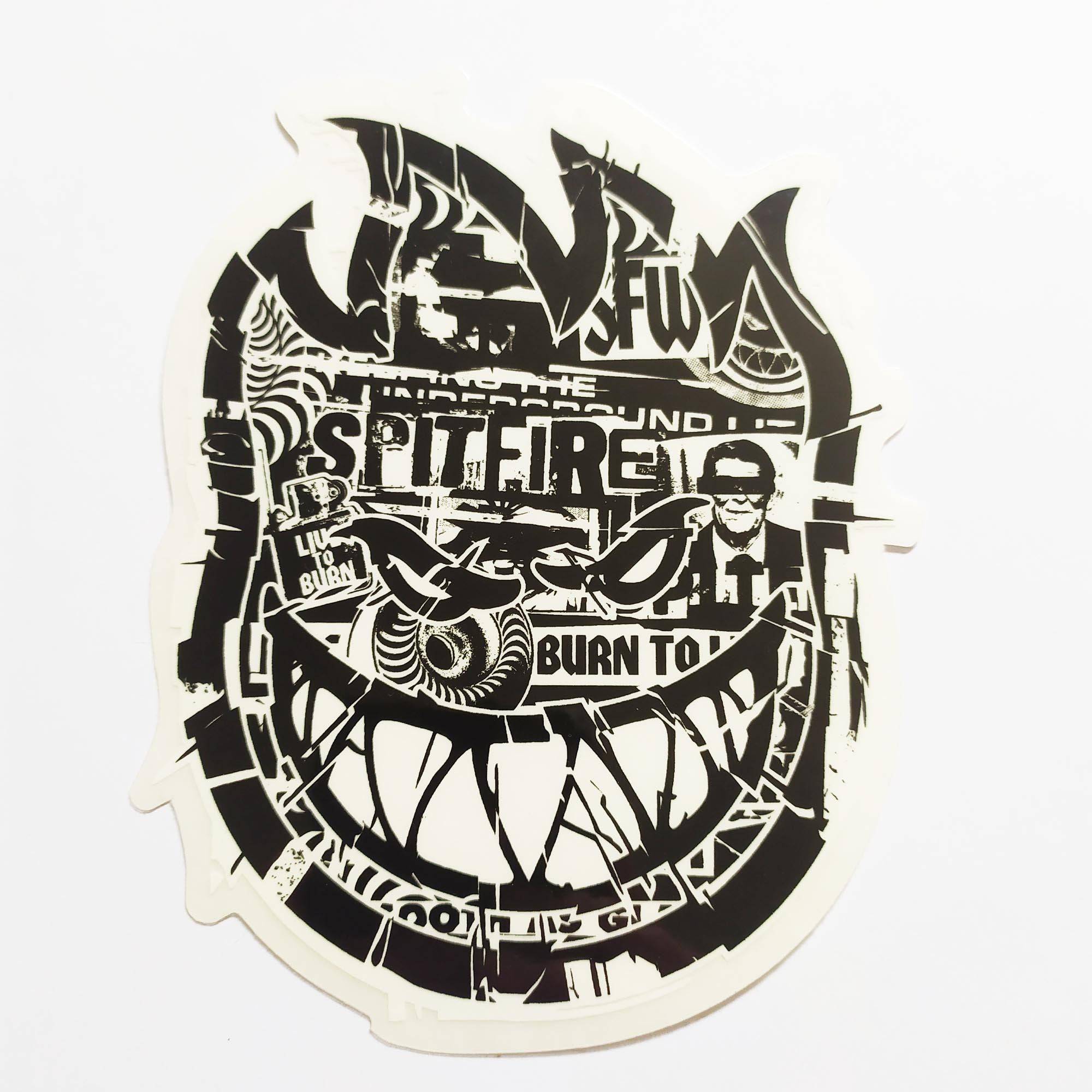 Spitfire Wheels Skateboard Sticker - Ransom - SkateboardStickers.com