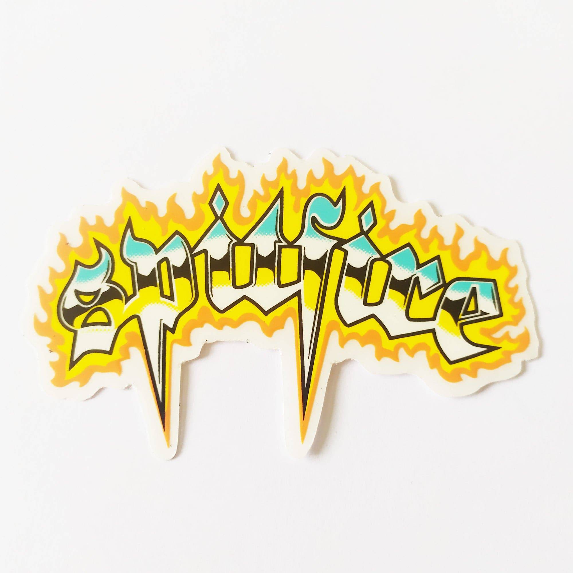 Spitfire Wheels Skateboard Sticker - Venom Chrome - SkateboardStickers.com