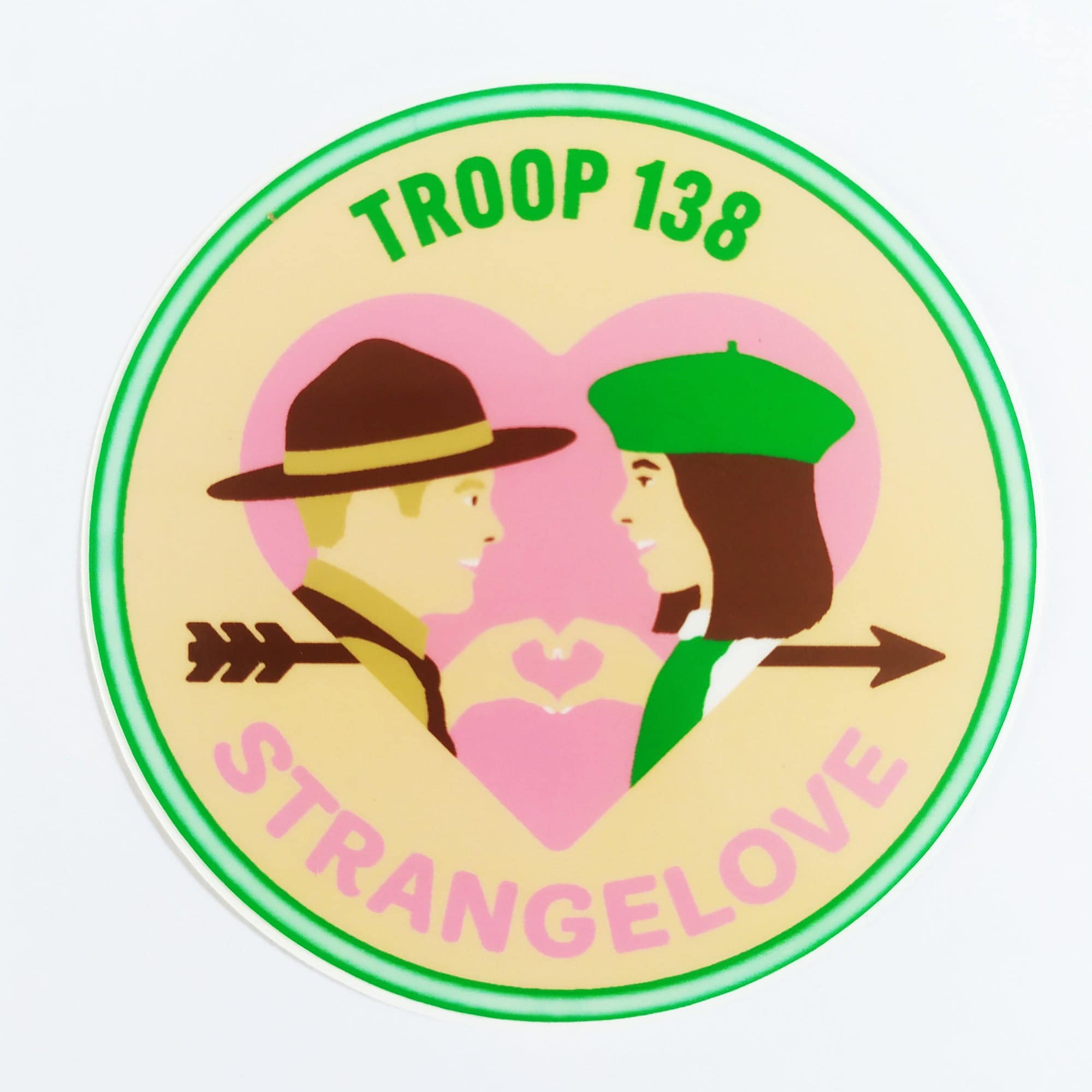 StrangeLove Skate Sticker - "Troop 138" - SkateboardStickers.com