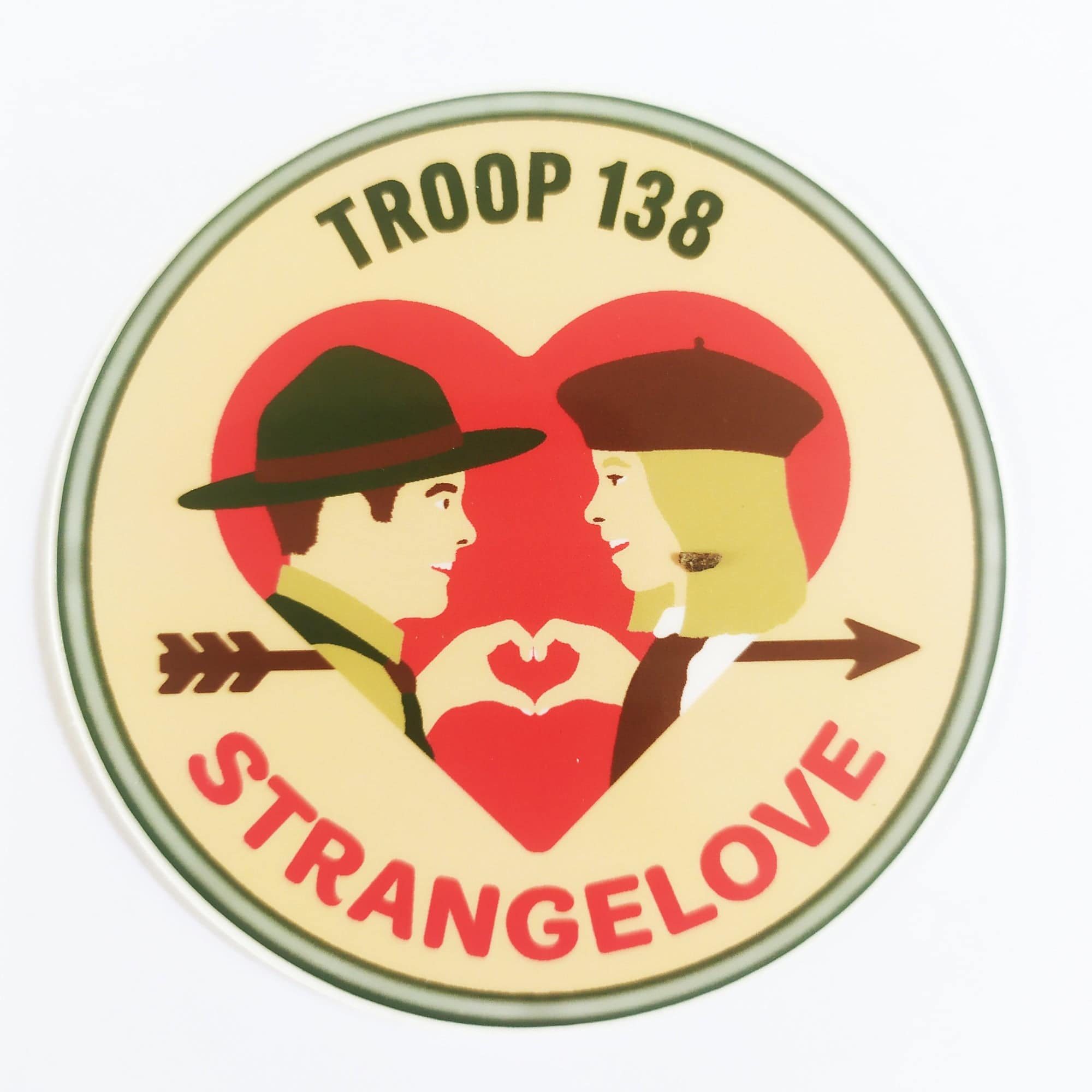 StrangeLove Skate Sticker - "Troop 138" - SkateboardStickers.com
