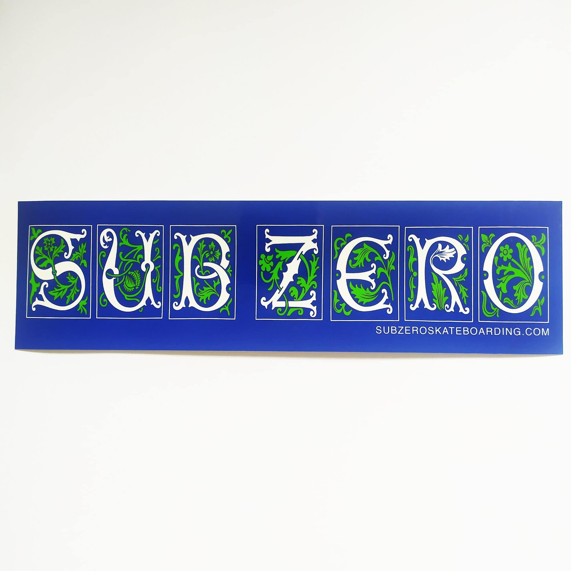 Sub Zero Skateboarding Bumper Sticker - SkateboardStickers.com
