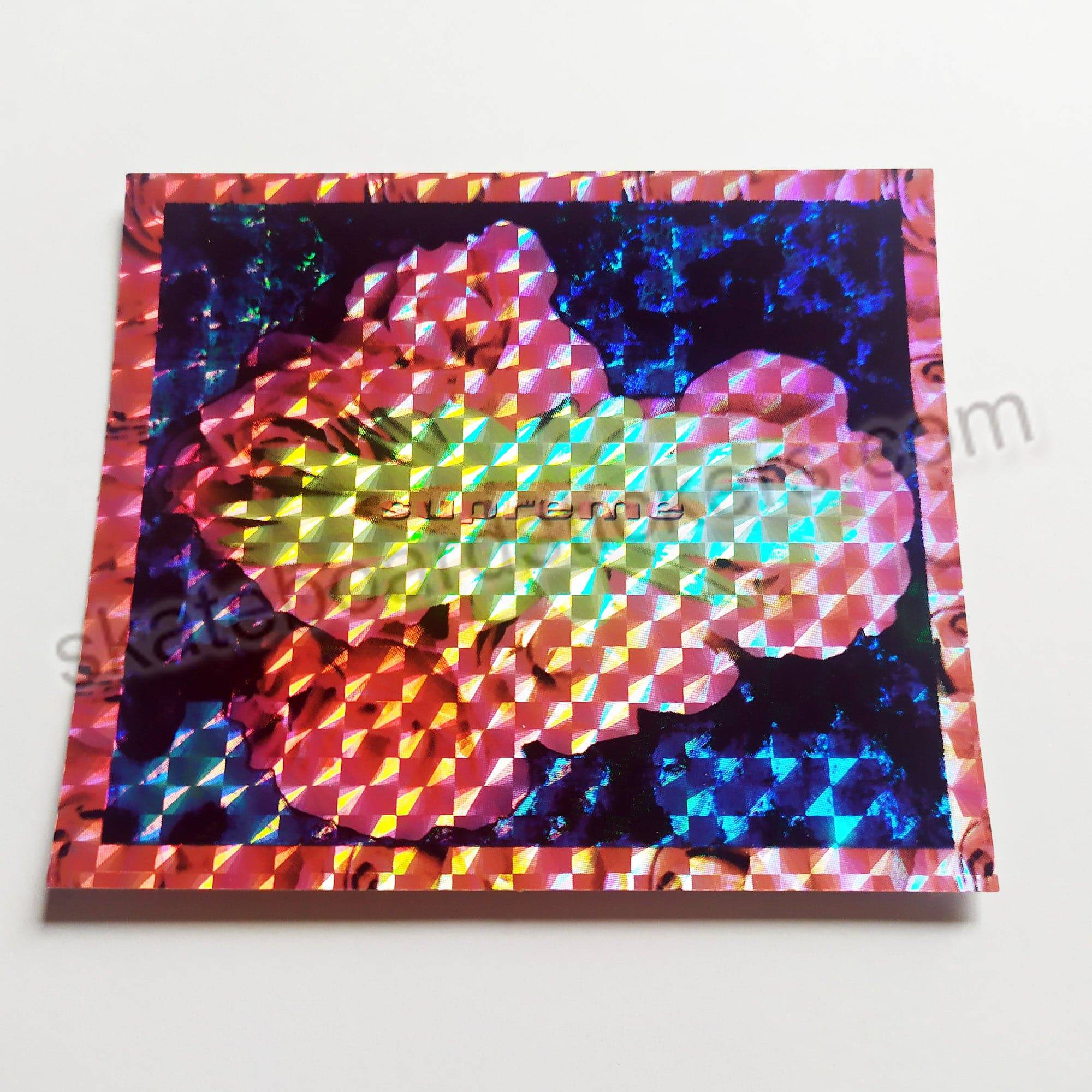 Supreme Clothing Skate Sticker - Holographic - SkateboardStickers.com