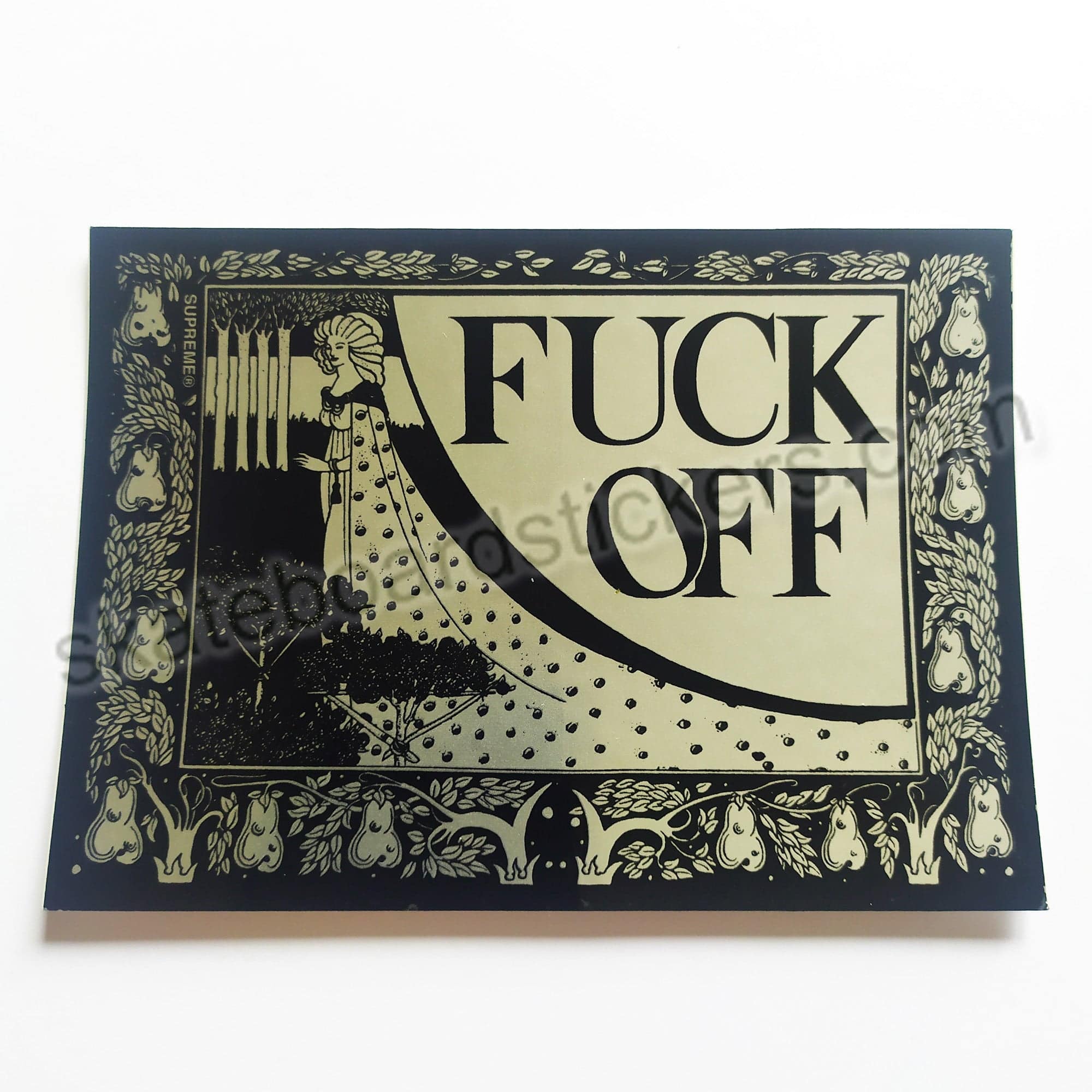 Supreme Clothing Skate Sticker - SkateboardStickers.com