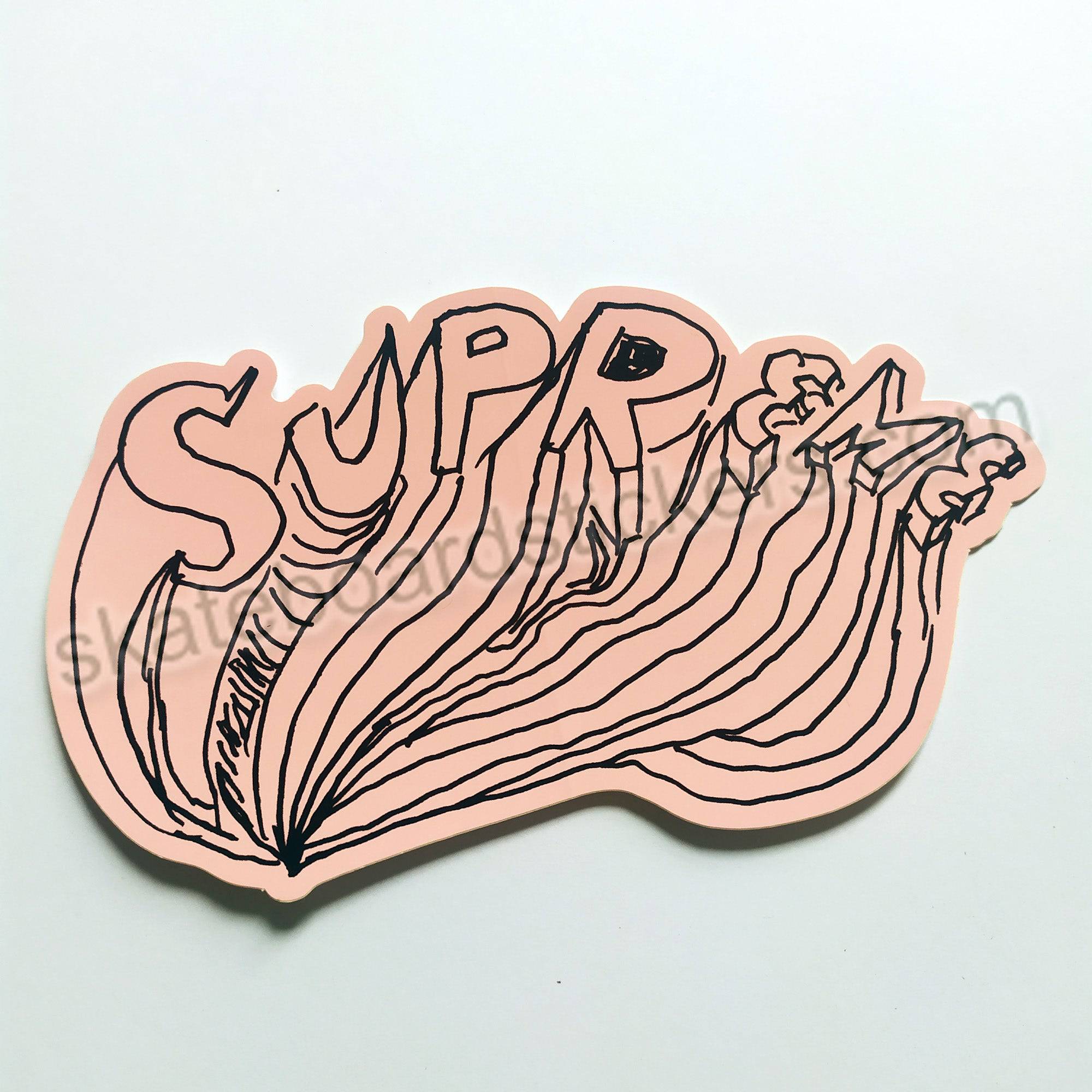 Supreme Skateboard Sticker - SkateboardStickers.com