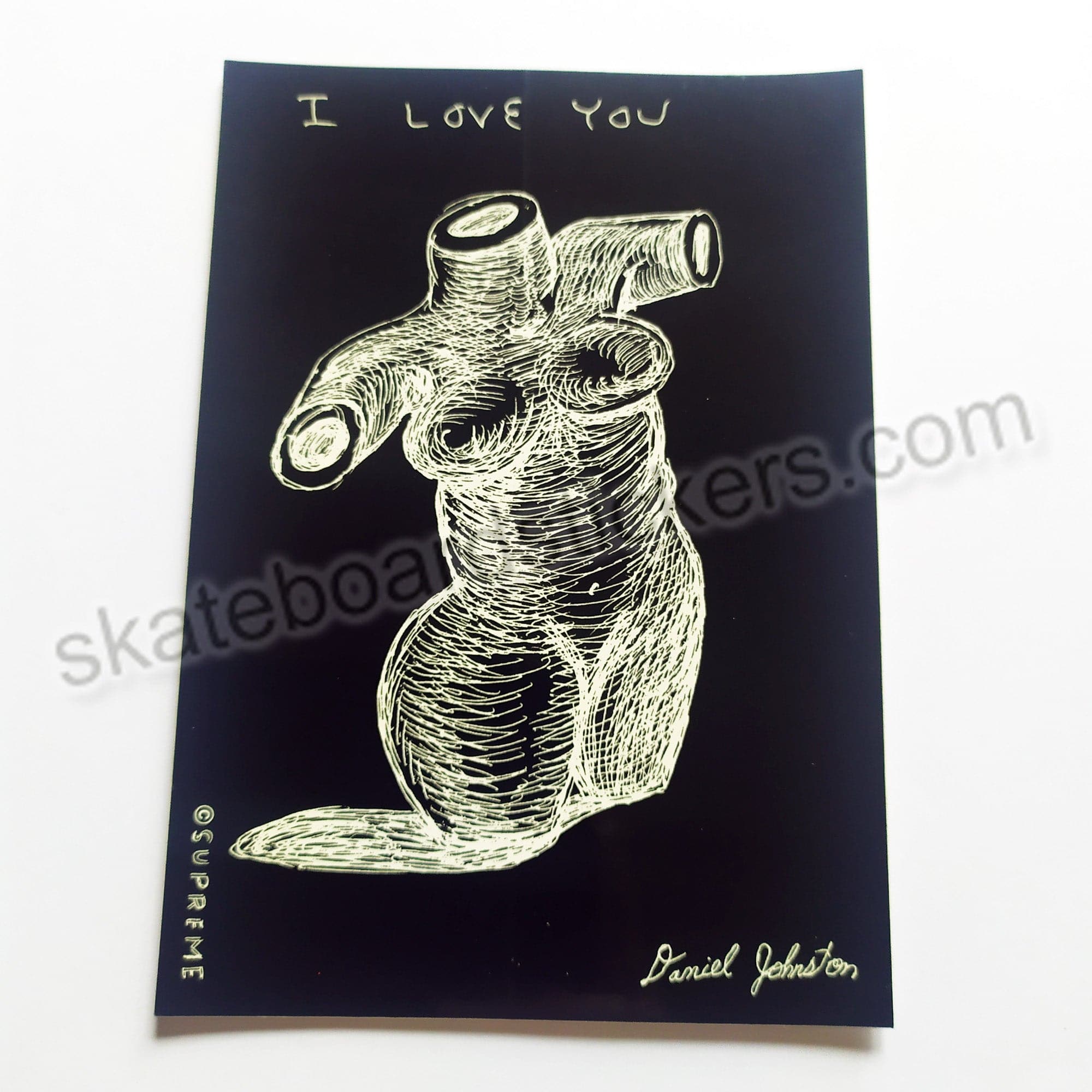 Supreme - Daniel Johnston Skateboard Sticker - SkateboardStickers.com