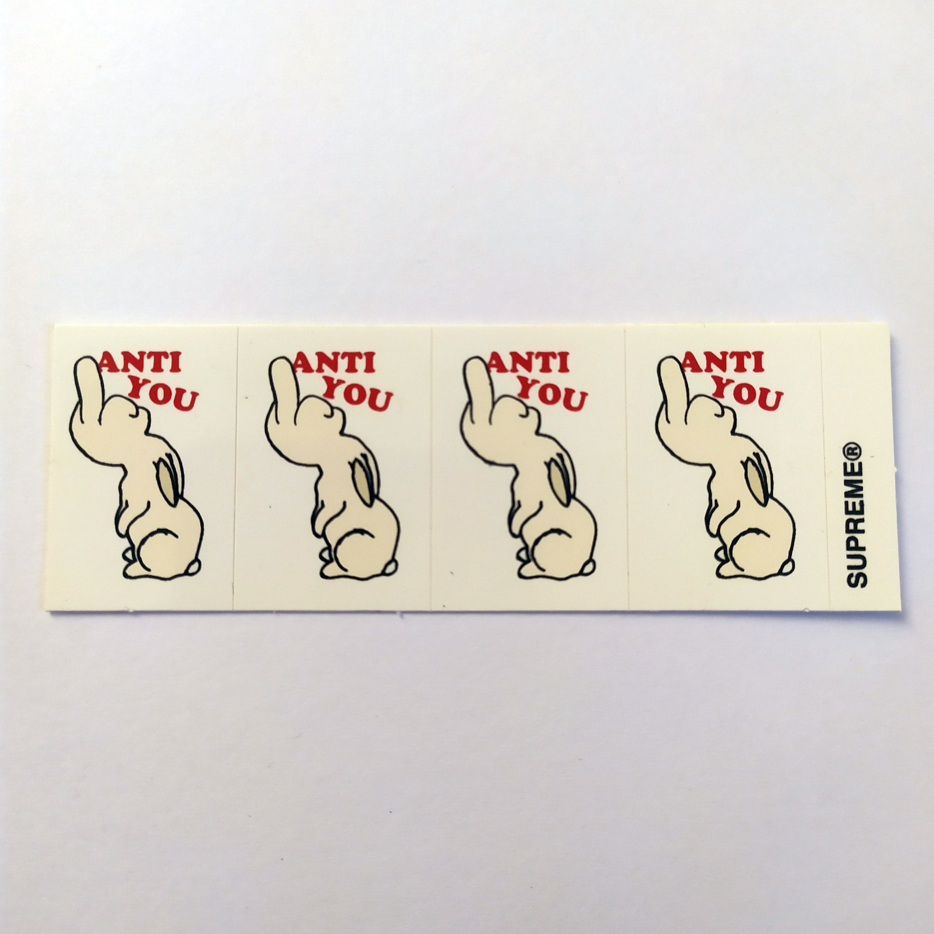 Supreme Skate Sticker Sheet - "Anti You"