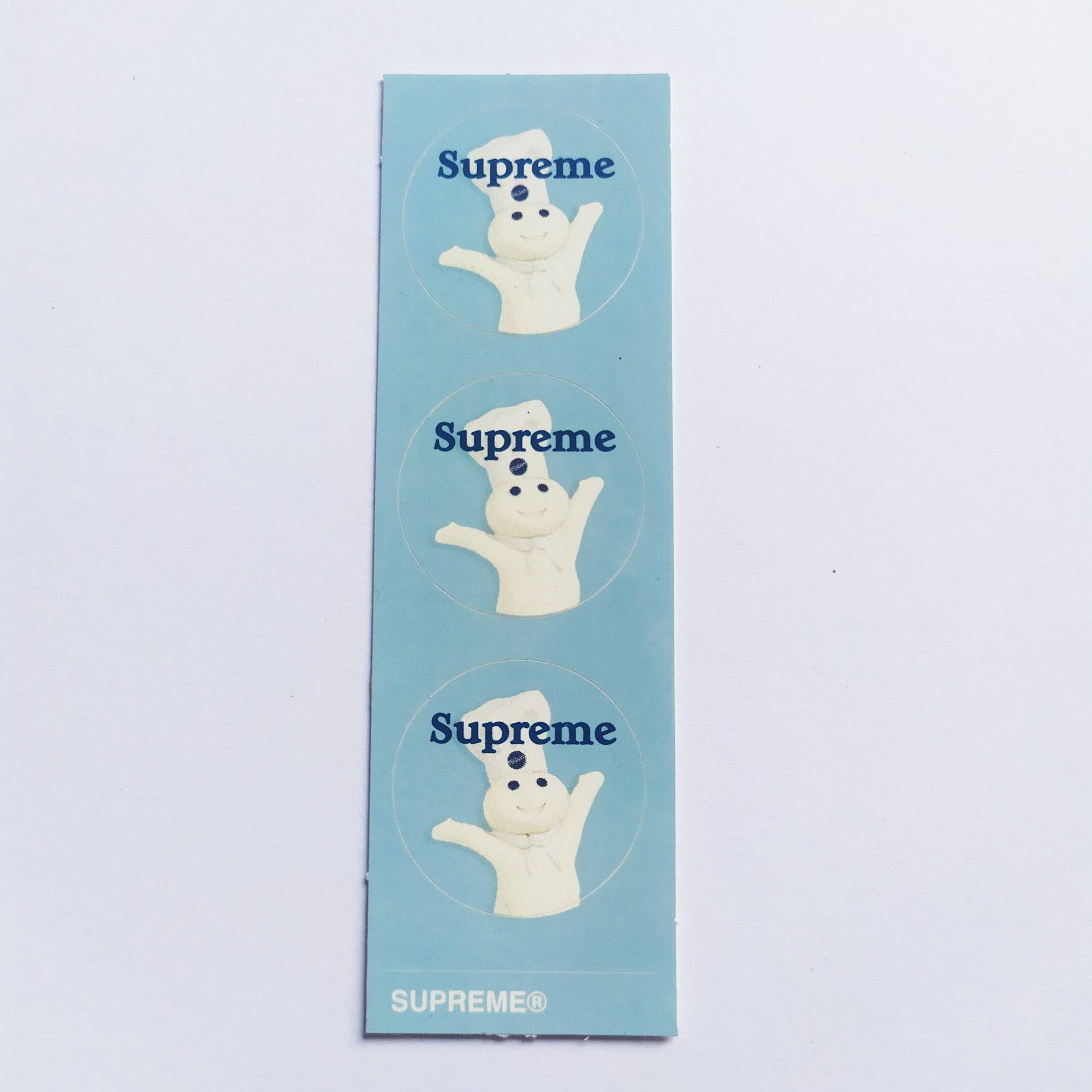 Supreme x Pilsbury Skateboard Sticker Sheet - SkateboardStickers.com
