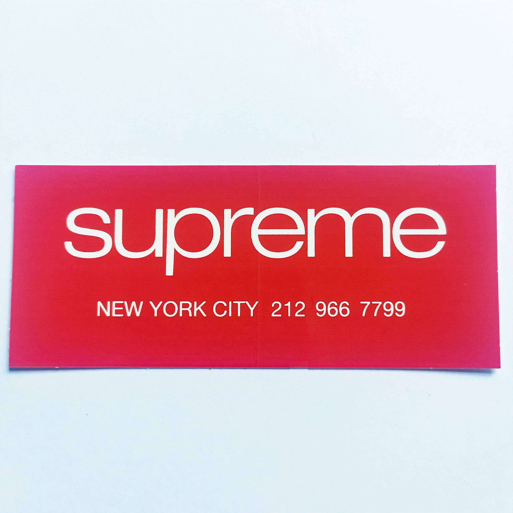 Supreme "New York City" Skateboard Sticker - SkateboardStickers.com