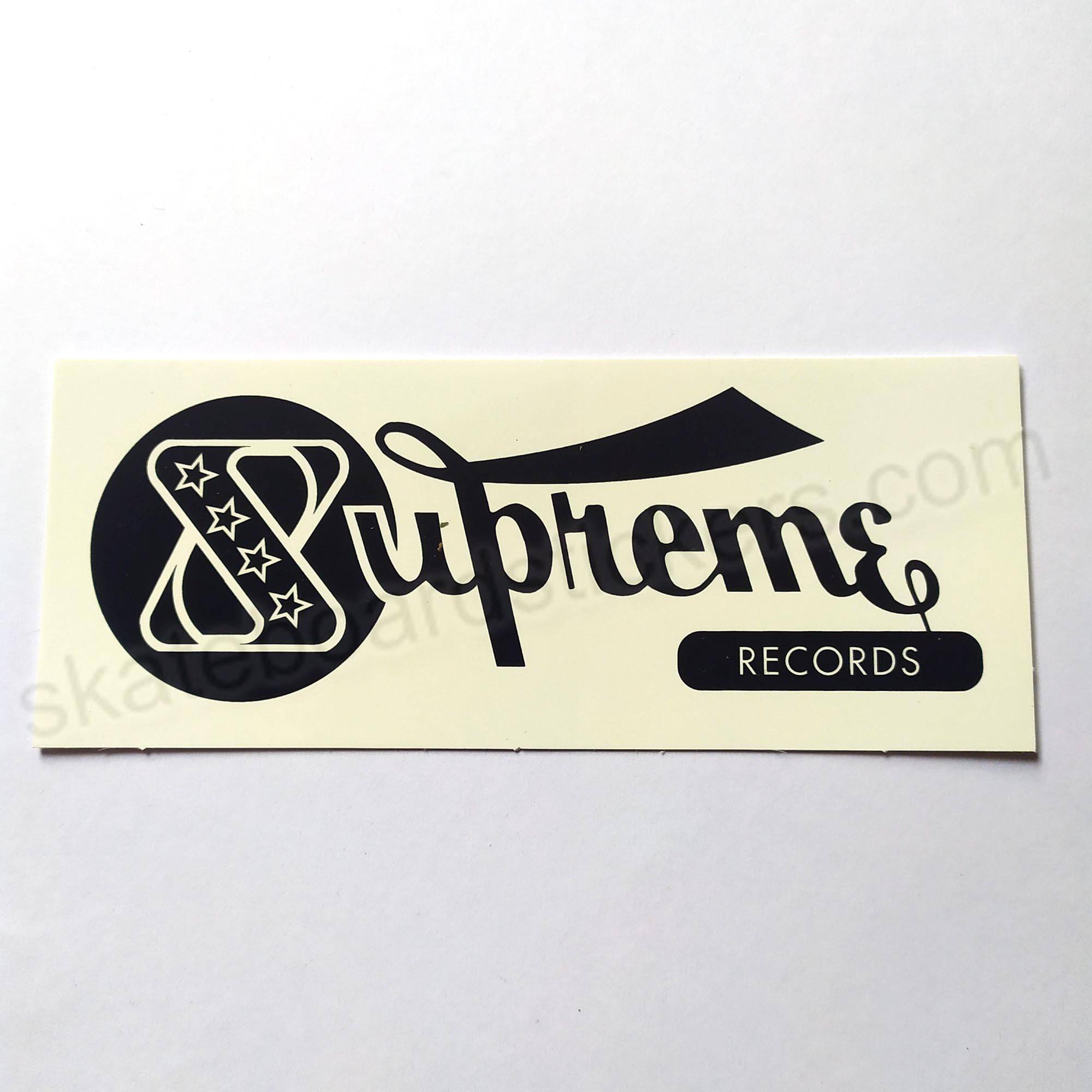 Supreme Records Skateboard Sticker - SkateboardStickers.com