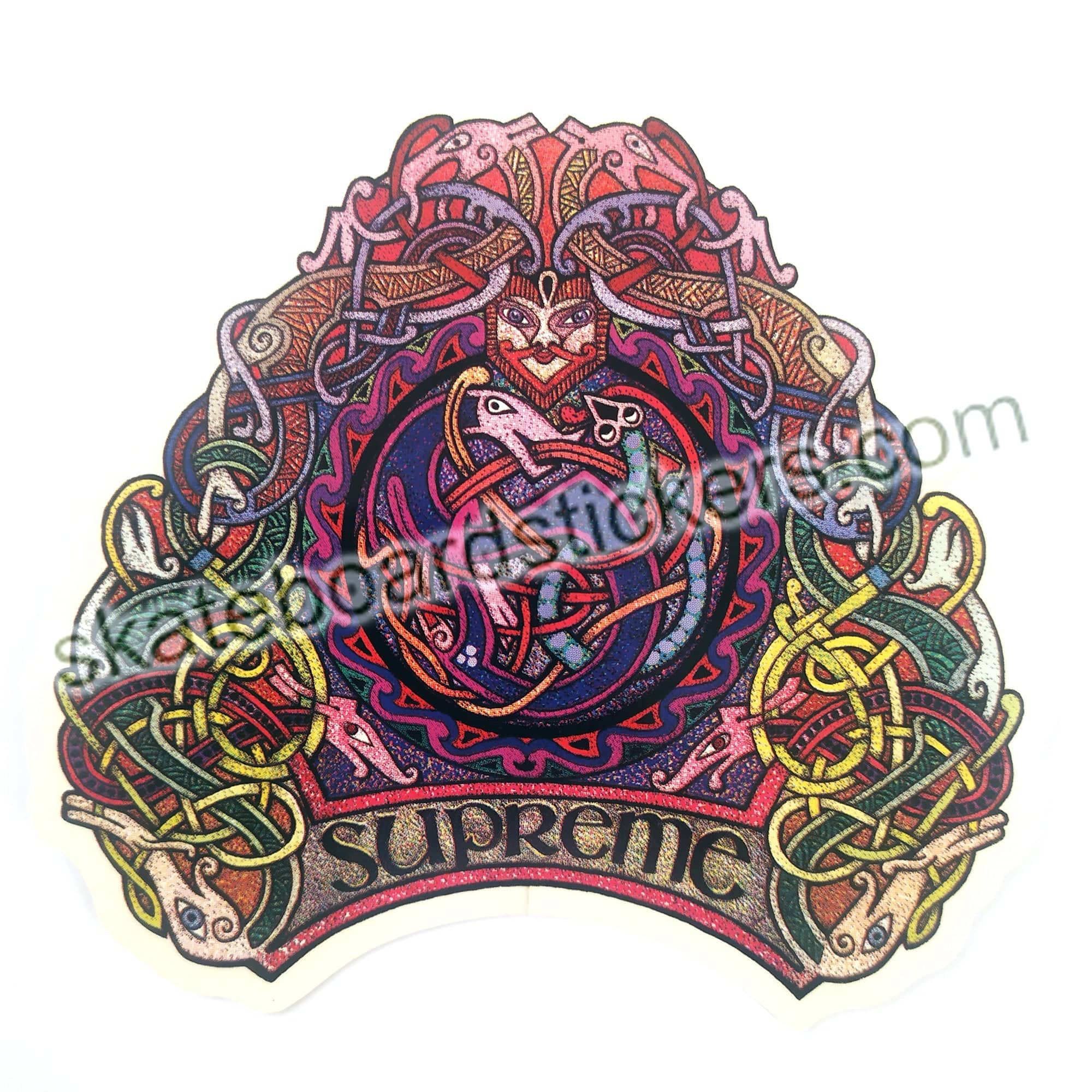 Supreme "Knot" Skateboard Sticker - SkateboardStickers.com