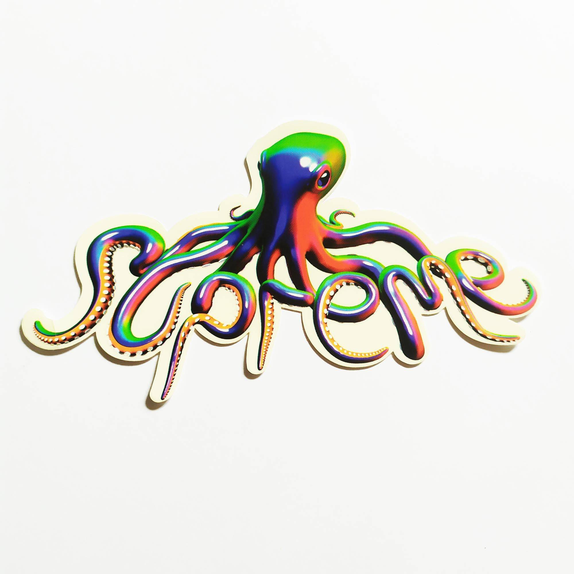Supreme Skate Sticker - Octopus - SkateboardStickers.com
