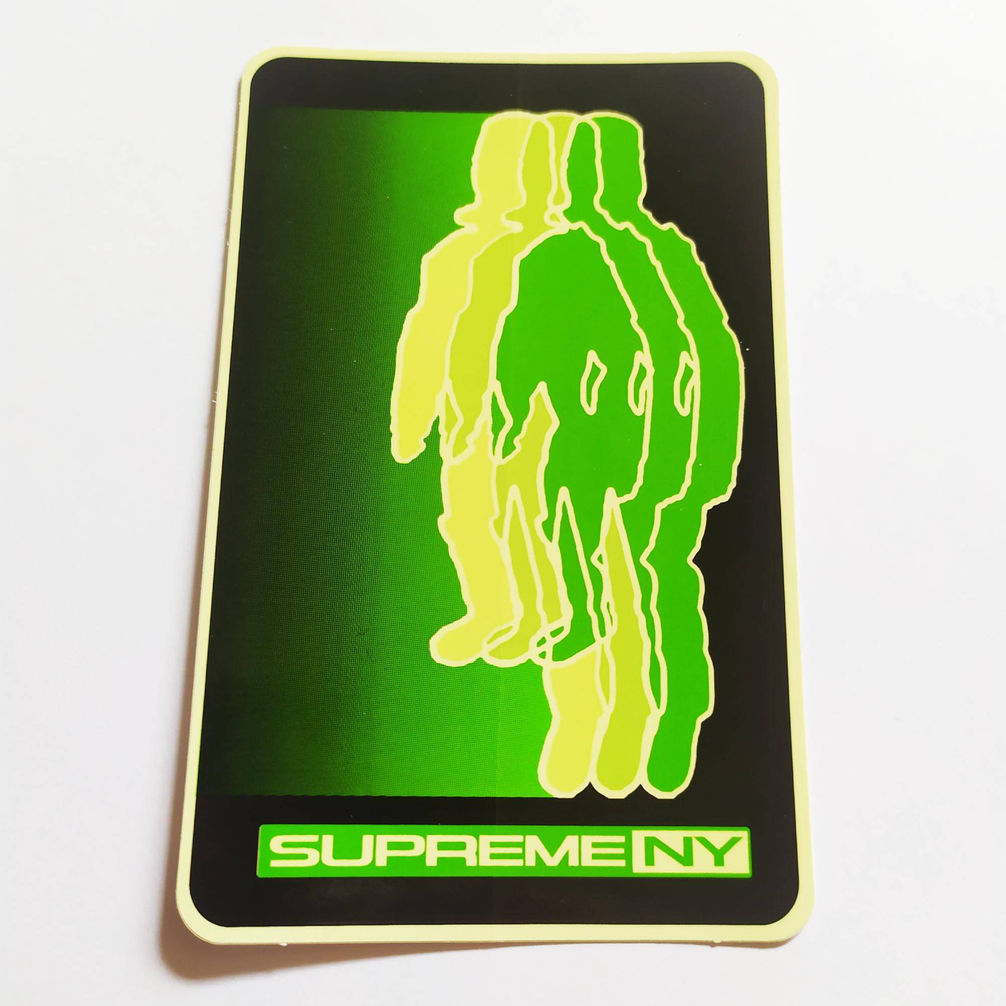 Supreme Skate Sticker - NY Green - SkateboardStickers.com