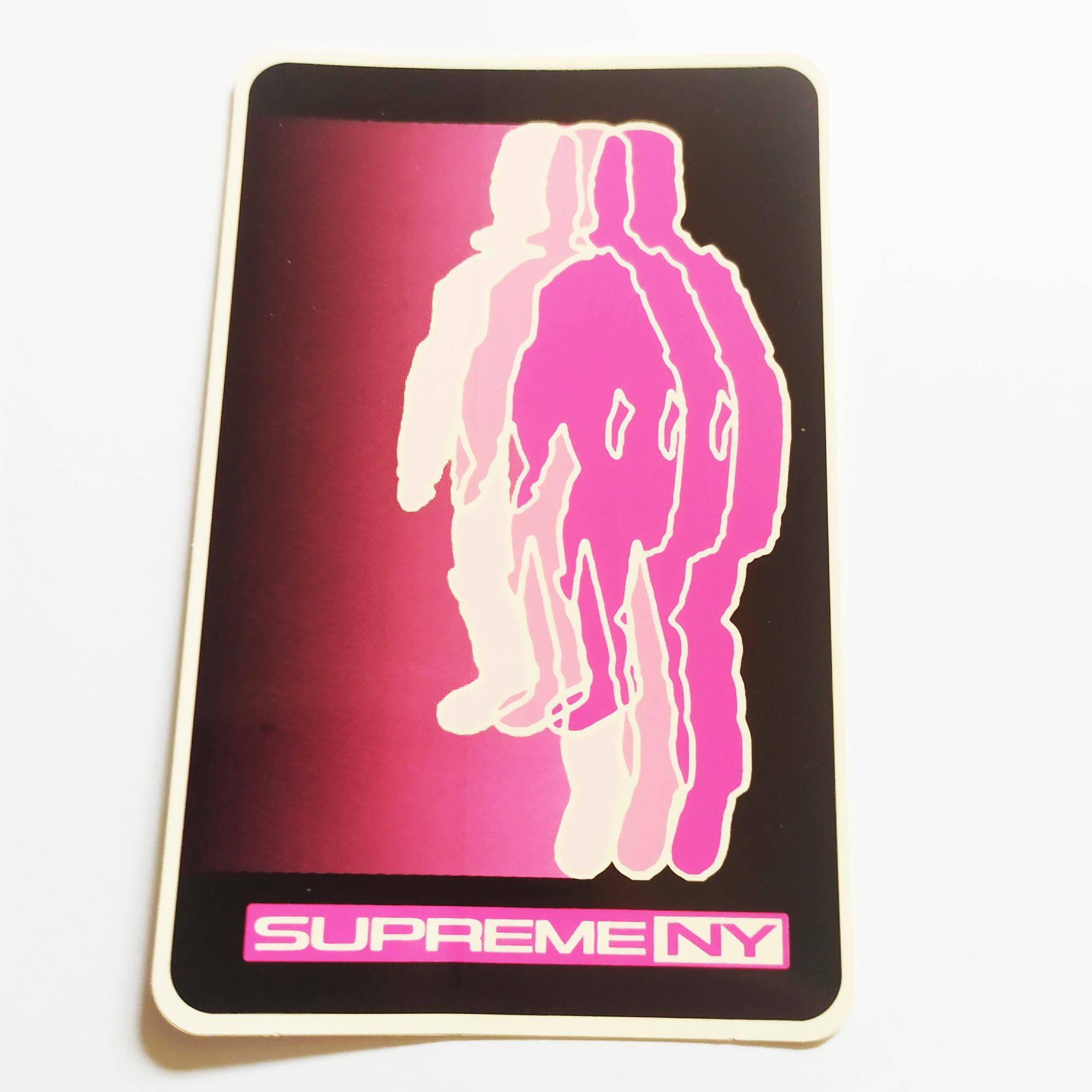 Supreme Skate Sticker - NY Pink - SkateboardStickers.com