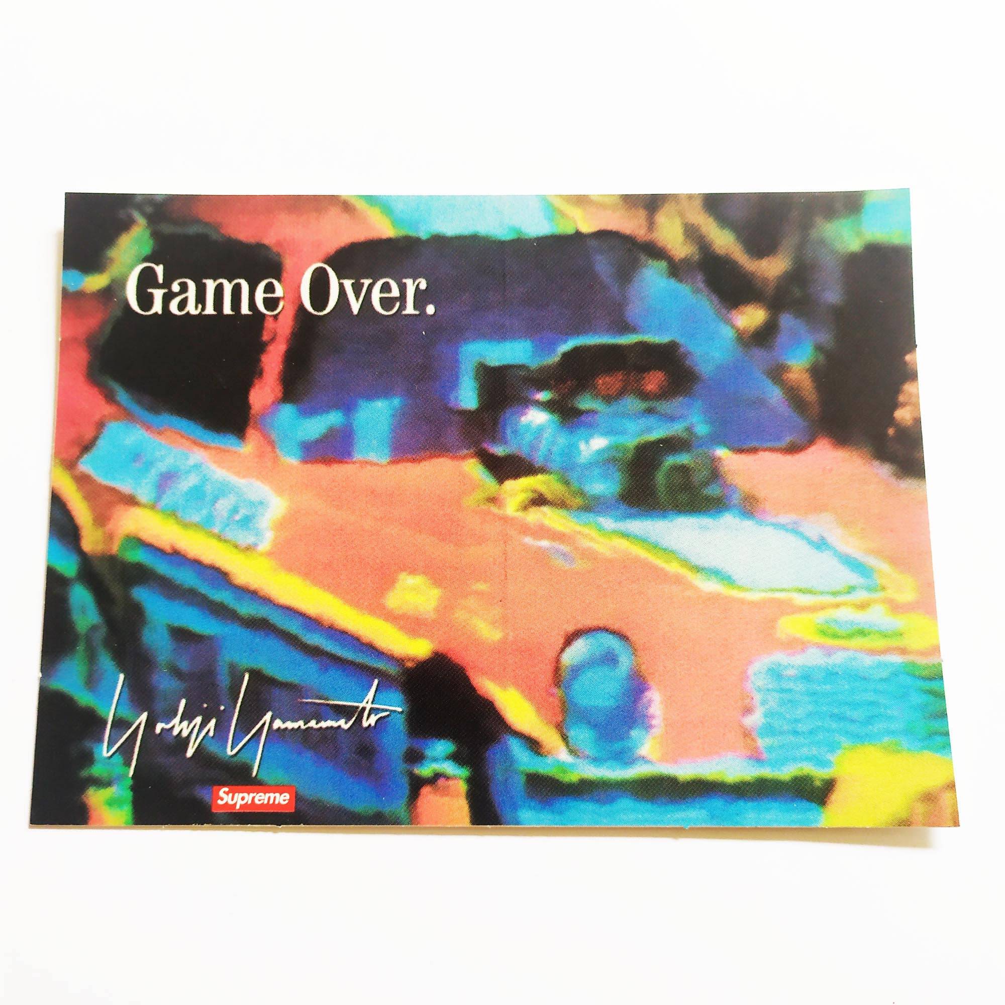 Supreme Skate Sticker - Game Over - SkateboardStickers.com