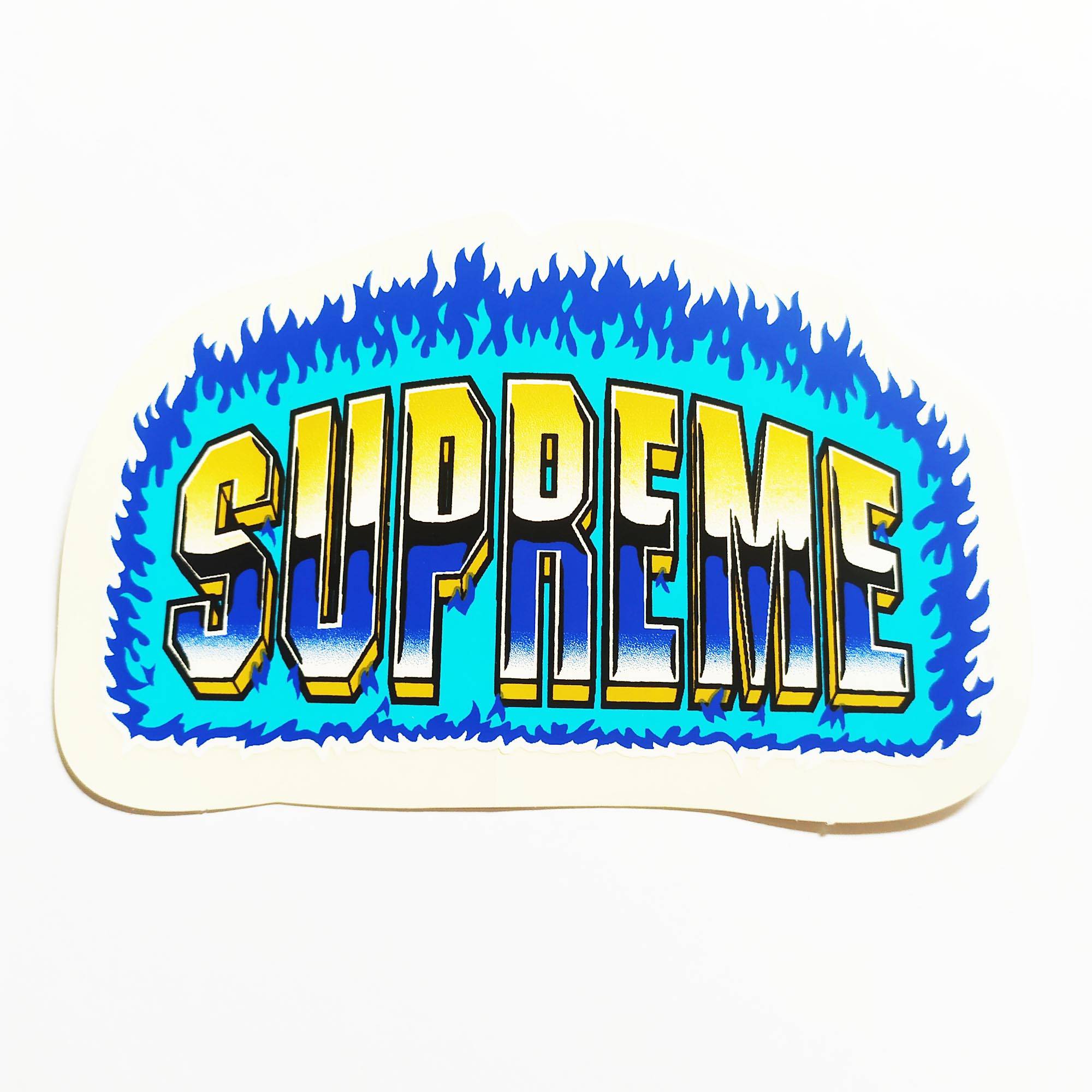 Supreme Skate Sticker - Blue - SkateboardStickers.com