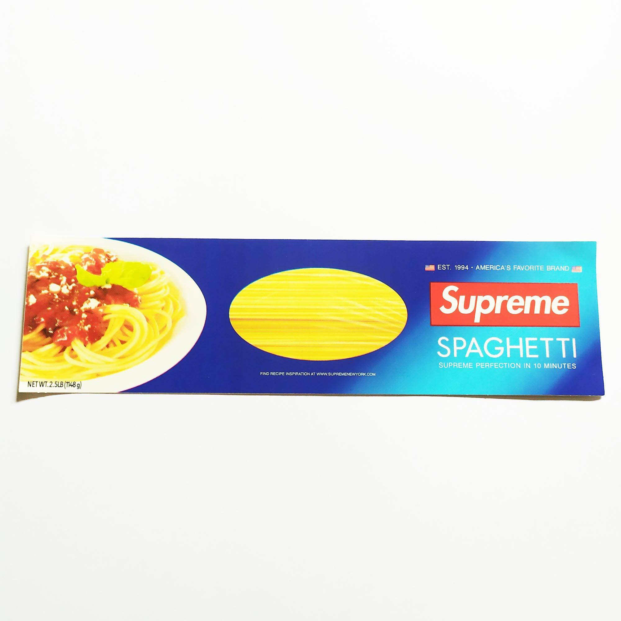 Supreme Skate Sticker - Spaghetti - SkateboardStickers.com