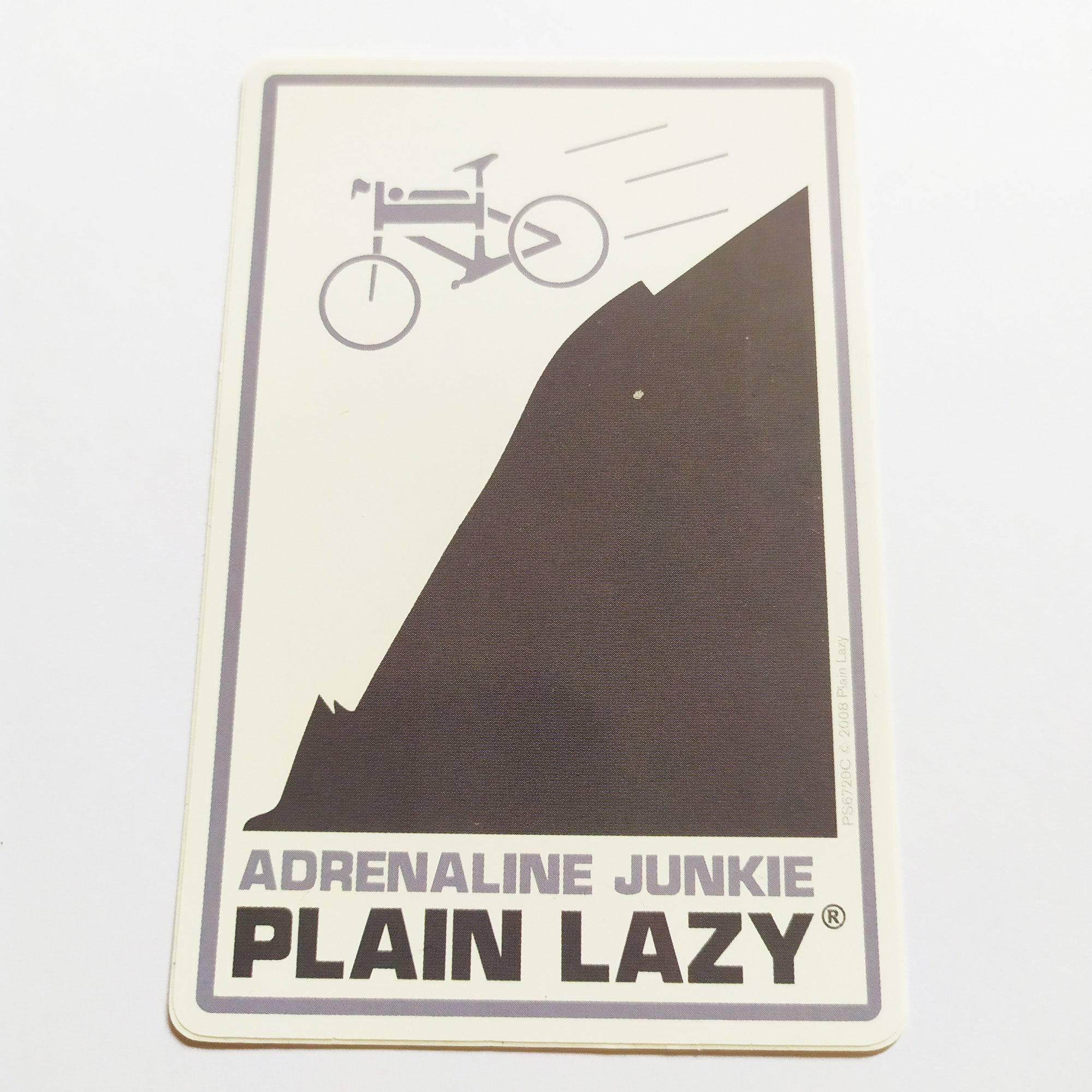 Plain Lazy Surf Sticker - SkateboardStickers.com