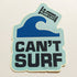 Plain Lazy Surf Sticker - SkateboardStickers.com