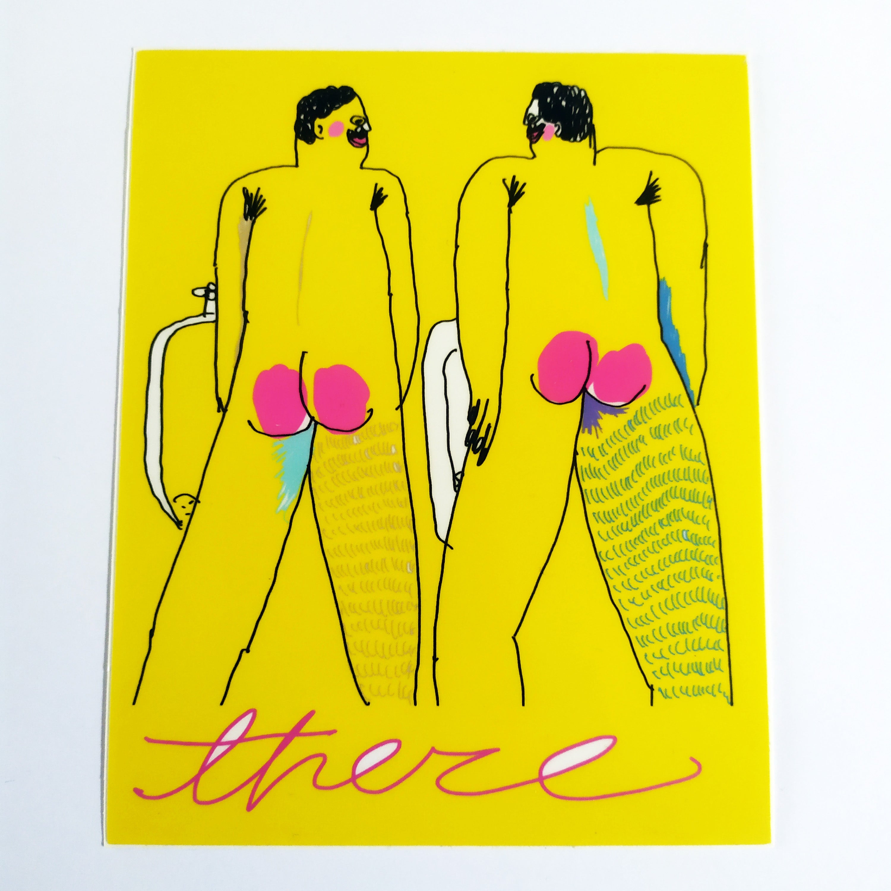 There Skateboards Sticker - "Urinal"