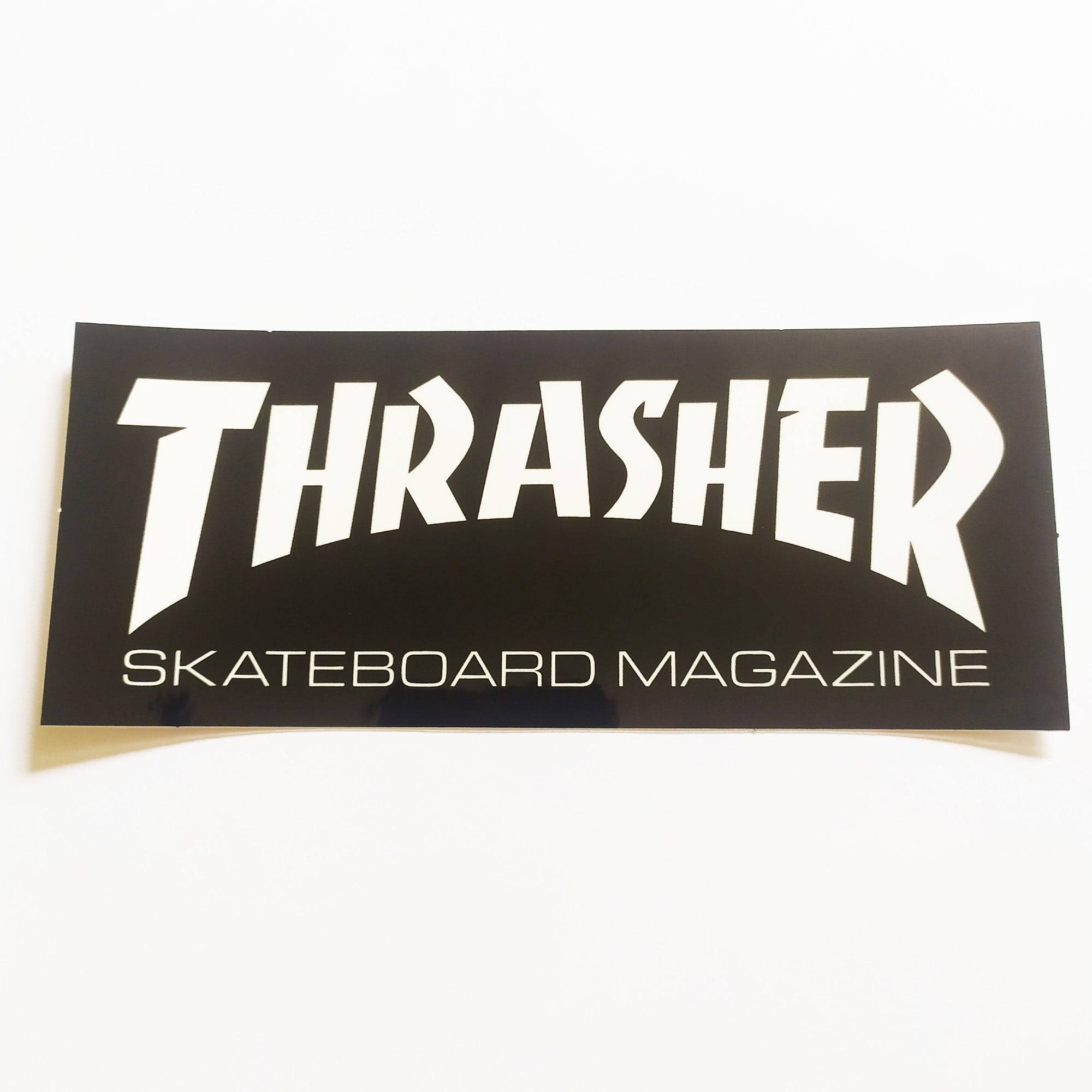 Thrasher Magazine Skateboard Sticker - Black - SkateboardStickers.com