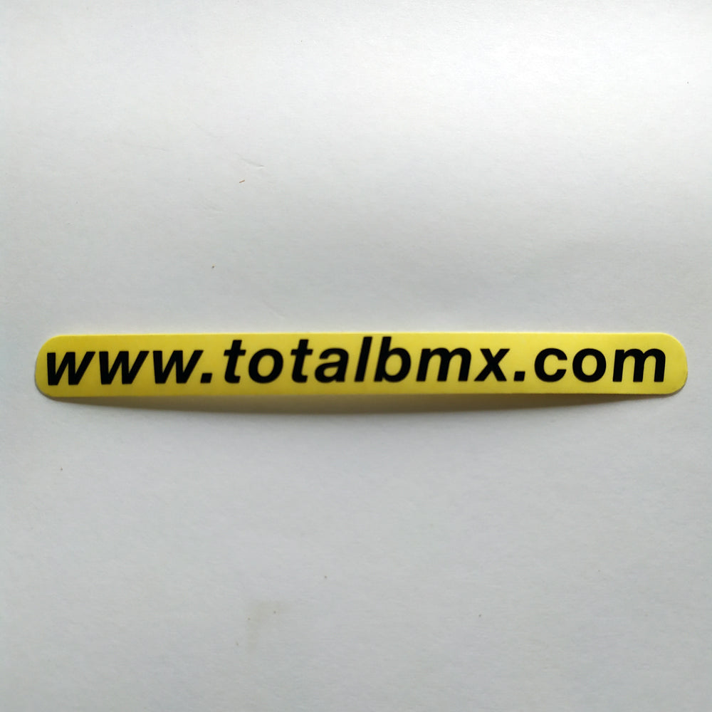 Total Bikes BMX Sticker - "www.totalbmx.com" black - SkateboardStickers.com