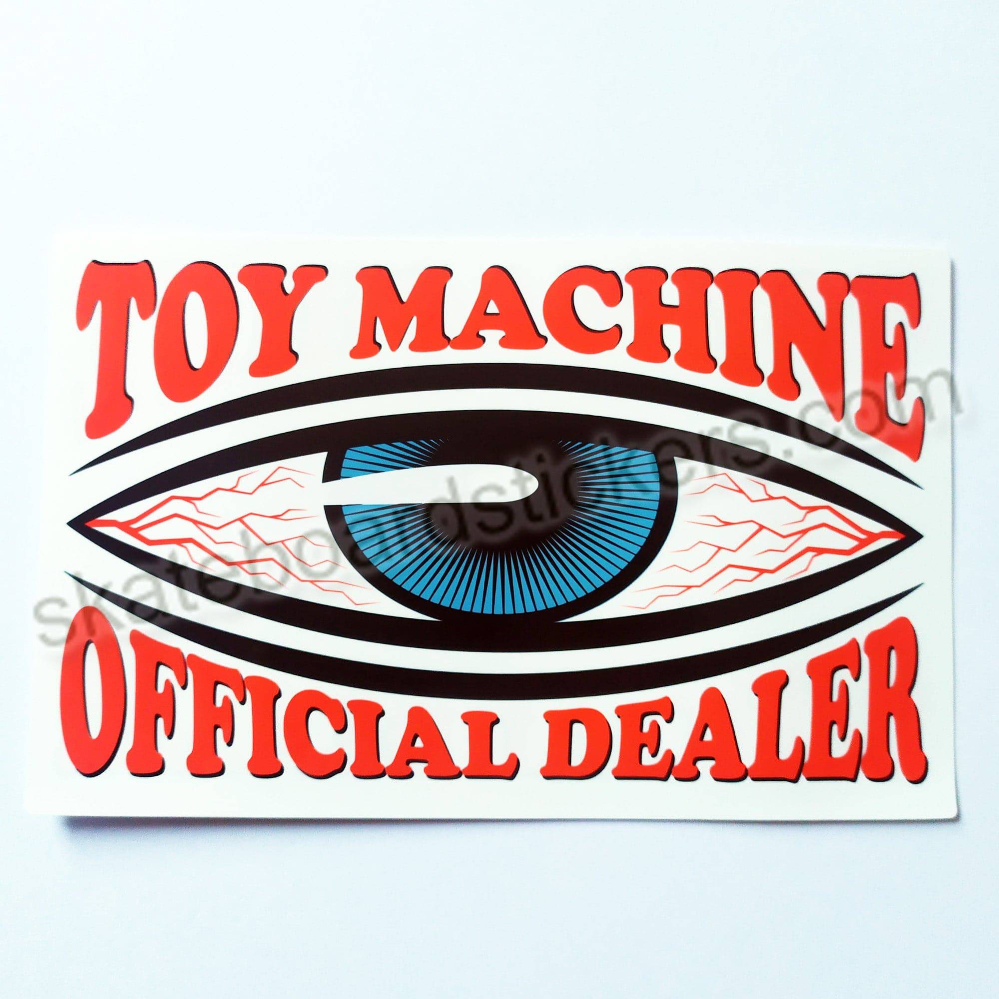 Toy Machine "Official Dealer" - Window / Skate Sticker 15.5 cm x 9.5 cm approx. - SkateboardStickers.com