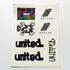 United Bike Co. X Bicycle Union BMX "Coastin" Sticker Sheet - 7 Stickers - SkateboardStickers.com