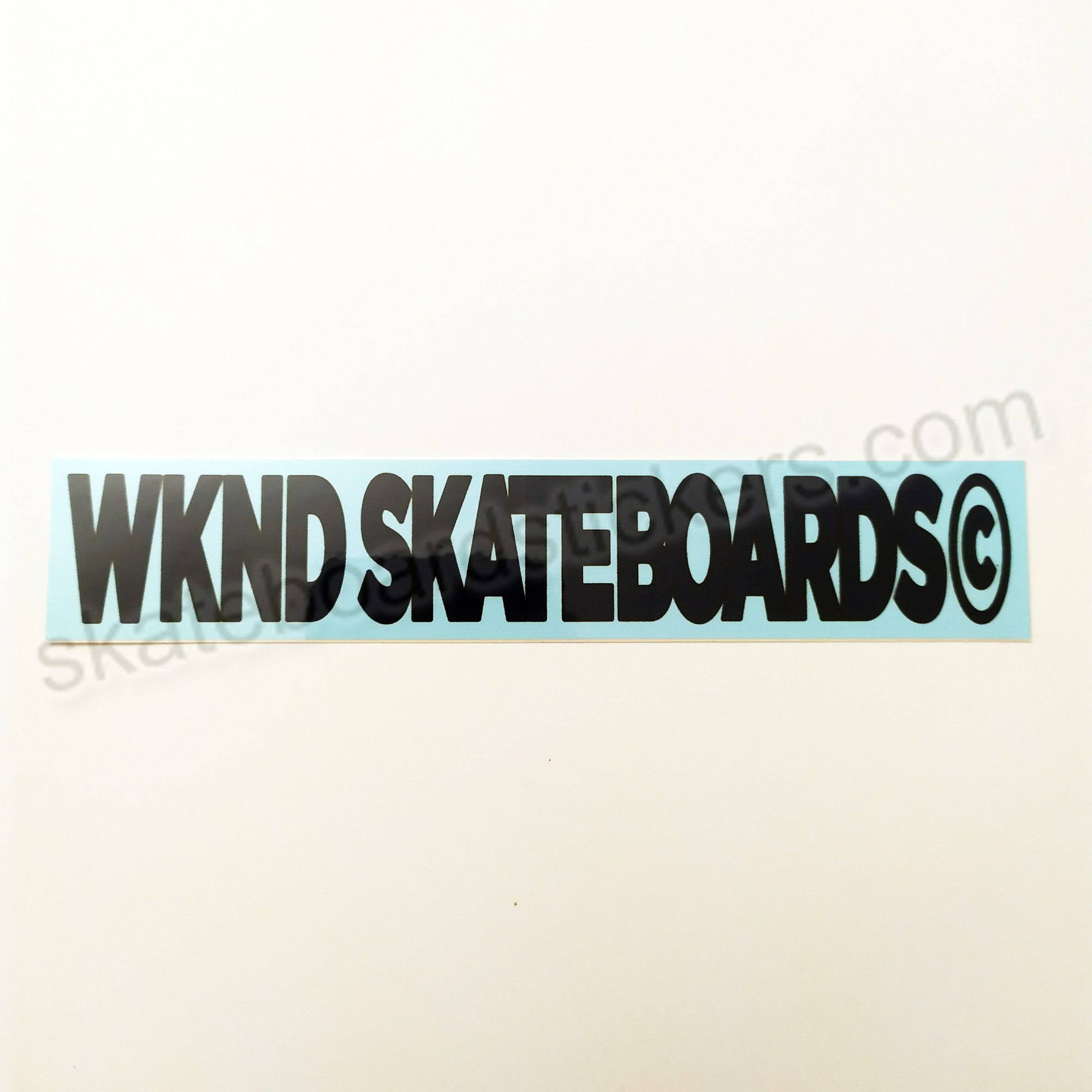 WKND Skateboards Sticker - 15 cm x 2.75 cm approx - SkateboardStickers.com