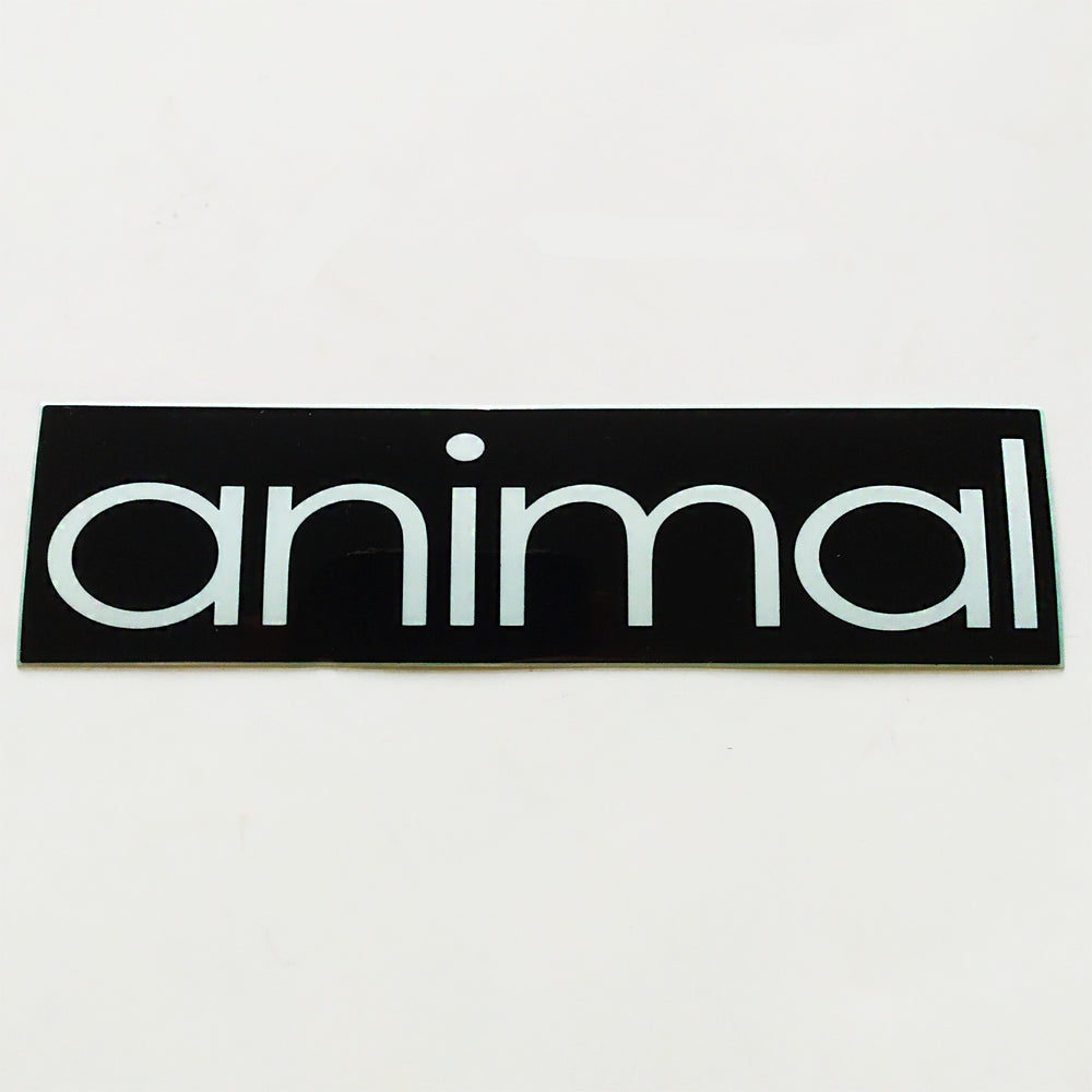 Animal Bikes BMX Sticker / Decal - 10 cm across approx - Black / White - SkateboardStickers.com