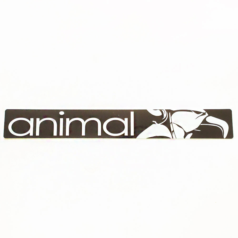 Animal Bikes BMX Sticker / Decal - 24.75 cm across approx - Black - SkateboardStickers.com