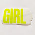 Girl Skateboard Sticker - 10.5 cm across approx - SkateboardStickers.com