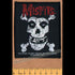 Misfits Sew-on Music Patch: Cross Bones - SkateboardStickers.com