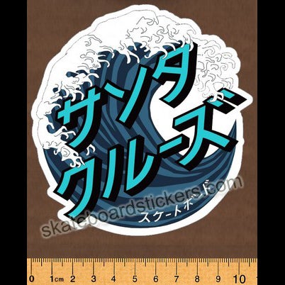 Santa Cruz - Japanese Wave Dot Skateboard Sticker