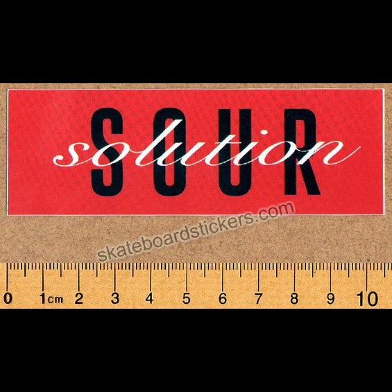 Sour Solution Skateboards Skateboard Sticker - SkateboardStickers.com