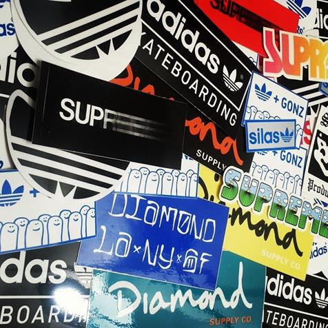 More Stickers just added from Supreme, Diamond Supply Co. and Adidas Skateboarding