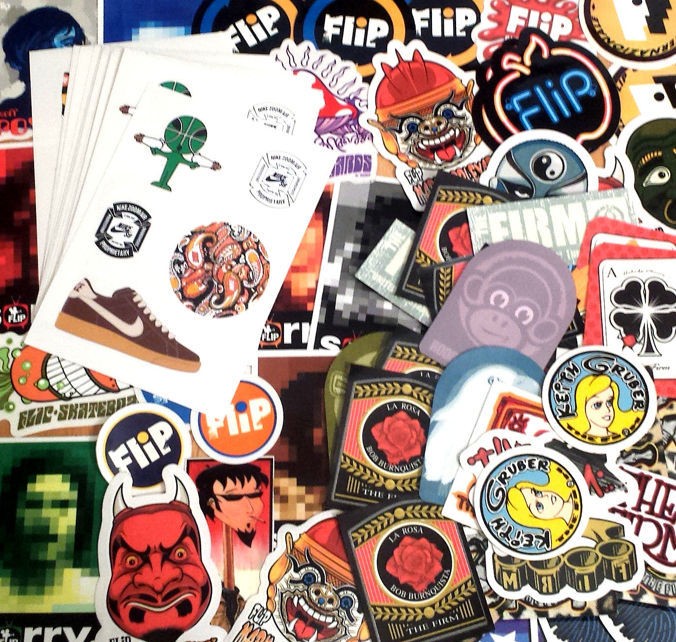 A bunch of Flip, The Firm and Nike SB Stickers just added!