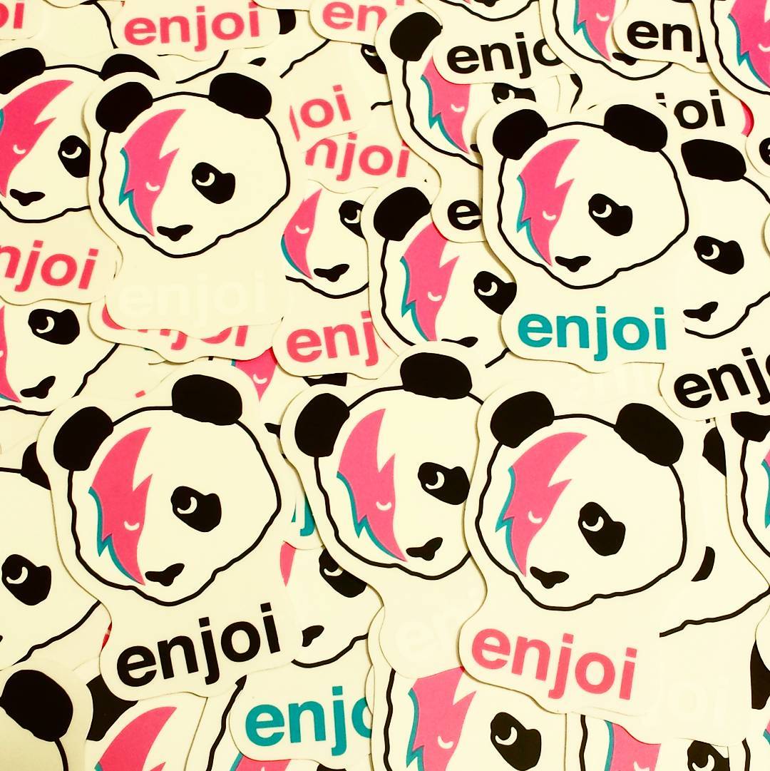 Enjoi Panda Stardust Stickers just added!