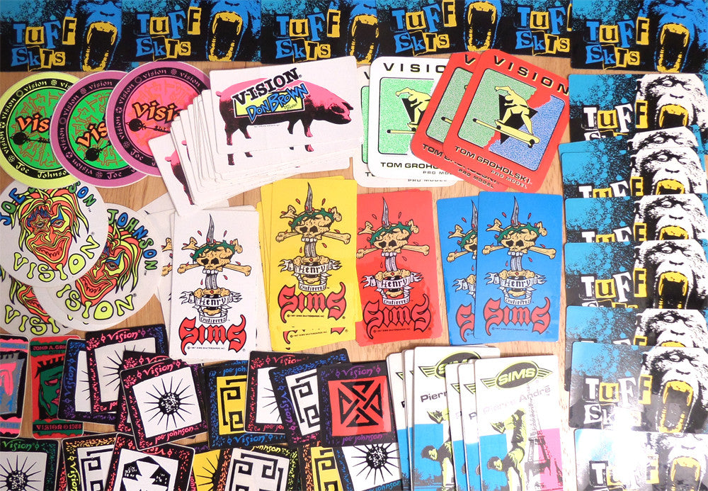 A bunch of Old Skate Stickers from Vision, Sims and Tuff Skts just added!