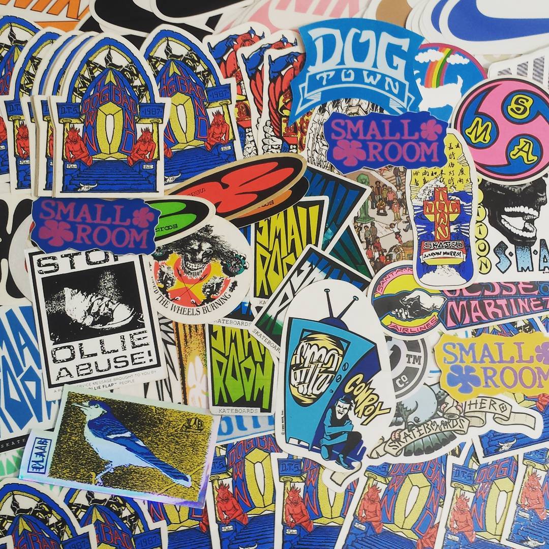 Old and New Skate Stickers just added from Nike SB, Dogtown, Smallroom, Cliche and more