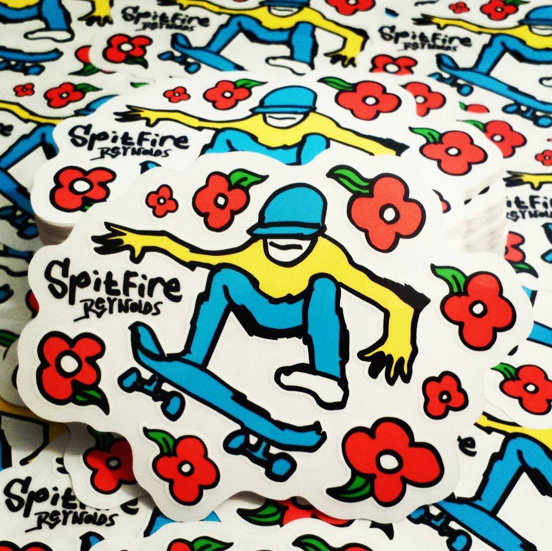 Spitfire x Gonz x The Boss Skateboard Stickers now up