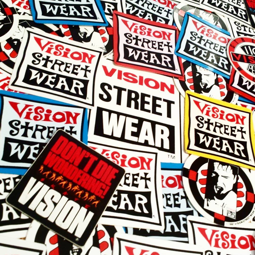 Original 80s Vision Street Wear Stickers now up!