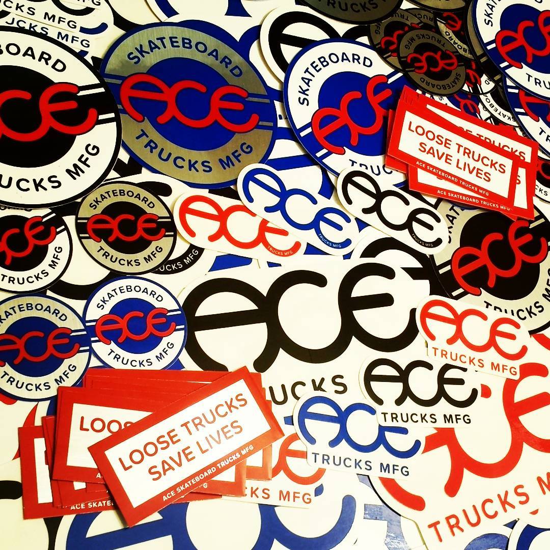 Ace Trucks Stickers new in - Get Your Grind On!