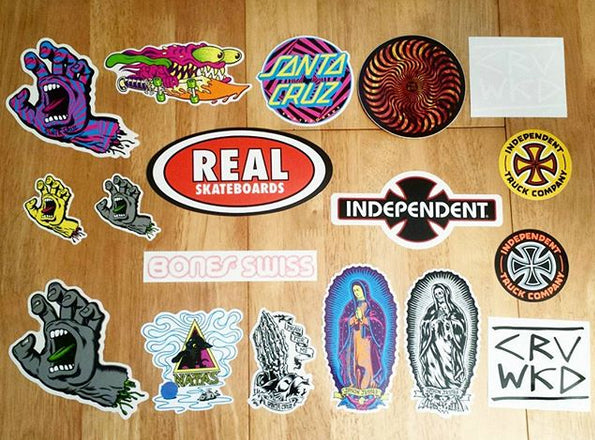 Brand New Skate Stickers just added from Santa Cruz, Spitfire, Independent and more!