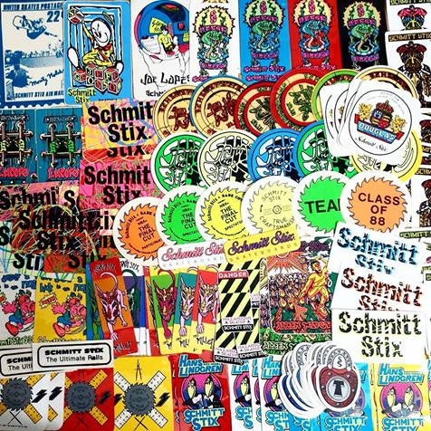 Vintage Schmitt Stix Skateboard Stickers just added to SkateboardStickers.com